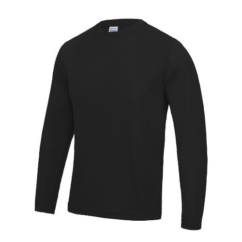 Awdis Just Cool Long Sleeve Cool T Jet Black